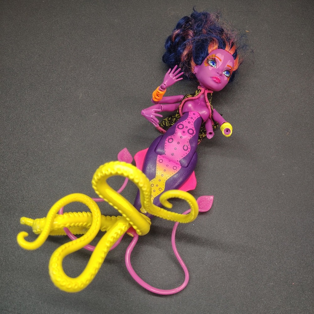 Monster High Kala Mer'ri Doll Purple Great Scarrier Reef Mermaid Figure